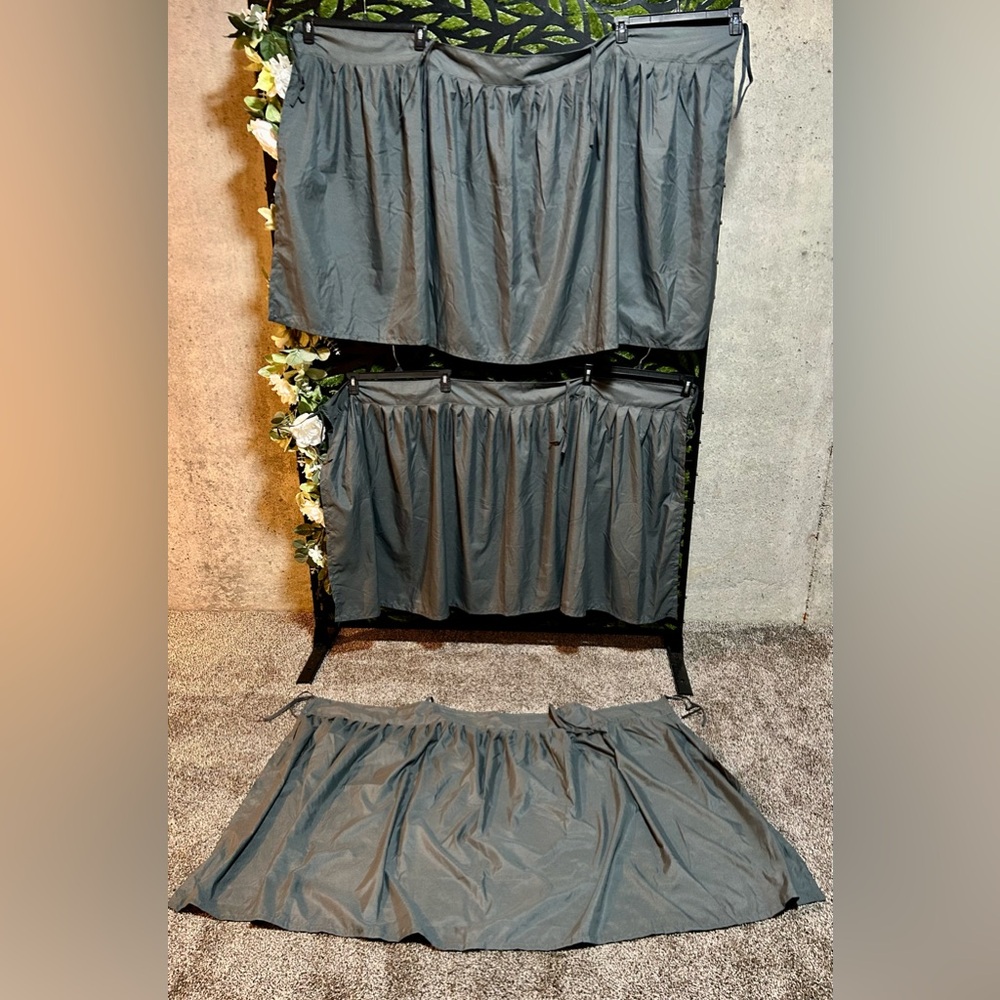 🔥College Twin XL Bed Skirt 29" drop. (Short lofted bed) 3 pieces